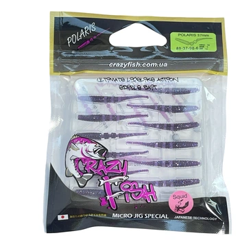 Приманка Crazy Fish Polaris 1.5" 88-37-98-6 вкус кальмар уп. (12шт),88-37-98-6