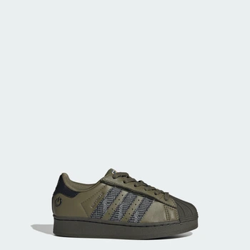Детские Кроссовки SUPERSTAR LED LIGHTS COMFORT CLOSURE ELASTIC LACE adidas IH6386 30 (30 EUR) зеленый (4068806315649)