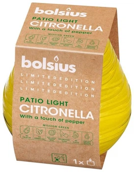 Свічка у склі Patiolight 94/91 мм Citronella з додаванням перцю Divine Earth 406732
