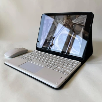 Чохол-клавіатура CaseFashion в комплекті з мишкою для iPad 11 (A16) (2025) Black/White