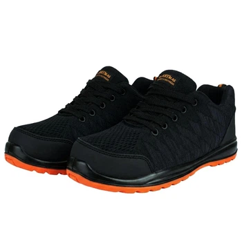 Защитные рабочие полуботинки кроссовки Artmaster BTEX SB Fly-knit: легкая дышащая обувь с металлическим подноском - 42 размер