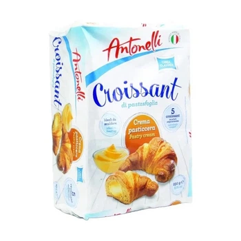Круассаны Antonelli Croissant Crema pasticcera со сливочно-молочной начинкой 250 г