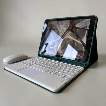 Чохол-клавіатура CaseFashion в комплекті з мишкою для iPad 10 10.9" (2022) Green/White