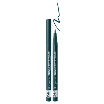 Рідка підводка-фломастер для очей TopFace Pro Ink (PT619), 04 Alpine Green Зелена Зелена