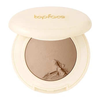 Пудра для лица запеченная TopFace ProHD Natural Glow PT704, 005 Golden Tan Насыщенно-бежевая