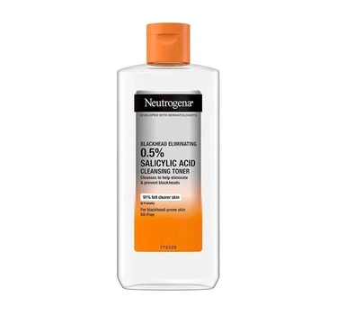 Тонер з саліциловою кислотою від комедонів Neutrogena Salicylic Acid Cleansing Toner 200 мл