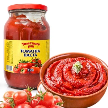 Томатна паста “Томатний рай” 25% 1050 г ДСТУ