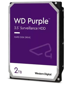 Жесткий диск 3.5" 2Tb Western Digital Purple, SATA3, 64 Мб, 5400 об/мин (WD23PURZ)
