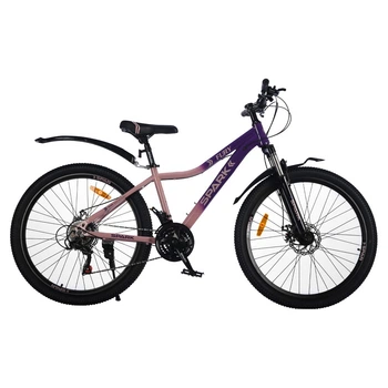 Велосипед SPARK FURY 26`` ст15 ам лок-аут диск фиолетовый с персиковым