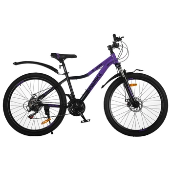 Велосипед SPARK FURY 26`` ст15 ам лок-аут диск фиолетовый с чёрным