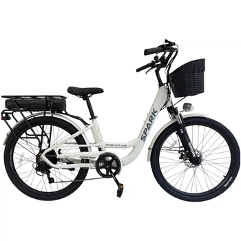 Електровелосипед SPARK E-CITY COMFORT 17'' 48V/500W/12,8Ah світло-сірий