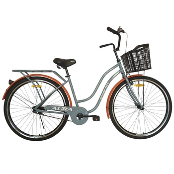 Велосипед SPARK CITY AURA 28`` ст18 жв з кошиком сірий