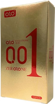 Презервативи OLO 0.01 з точками ребристі 10 шт (ROZ6501053317)