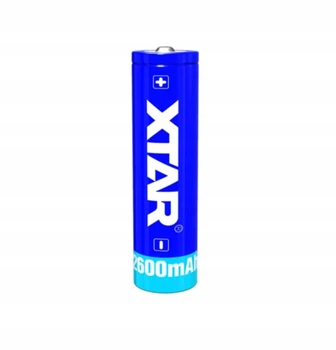 Акумулятор XTAR 18650 2600mAh з захистом (1шт) (6952918340263)