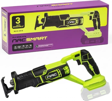Pila szablasta akumulatorowa Nas SMART NS-RS-20V-B bez akumulatora i ładowarki (5905842532106)