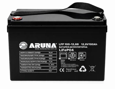 Аккумулятор ARUNA LFP 100-12,8B (1280Wh, BMS) с Bluetooth