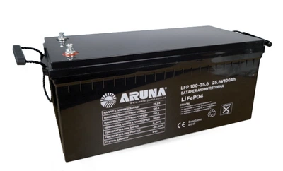 Акумулятор ARUNA LFP 100-25,6B (2560Wh, BMS) з Bluetooth