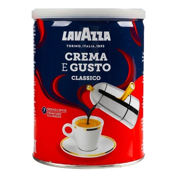 Кава мелена Lavazza Crema e Gusto 250 г у жерстяній банці (Італія)