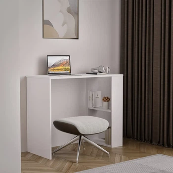 Стол письменный My Room Т-10 с двумя полками ДСП 900х750х400 мм Белый