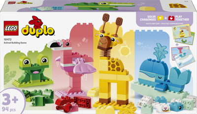 Конструктор LEGO DUPLO Town Гра з побудови тварин 94 деталі (10472)
