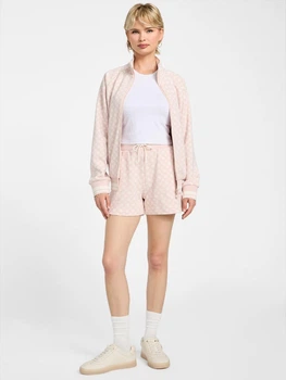 Жіночий комплект кофта і шорти Guess S 4G рожевий