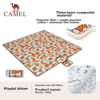 Коврик CAMEL A9SFSY007 для улицы/пикника/палатки, с котом