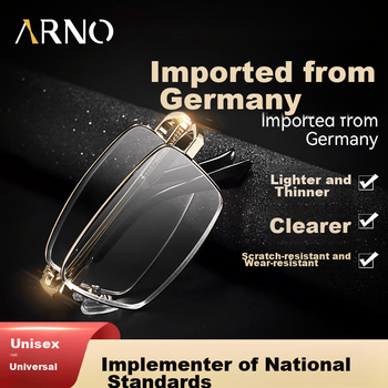 Очки для чтения ARNO FOCUS ON YOUR EYES для мужчин, защита от синего света, немецкое производство, модные, сверхлегкие, складные, удобные очки для чтения для женщин A1066J, угол обзора 150 градусов.