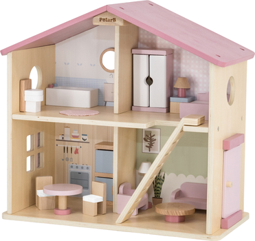 Drewniany domek dla lalek Viga PolarB 17 elementów (6971608442568)