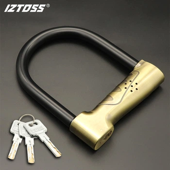 U-образный противоугонный замок IZTOSS для мотоцикла, замок с сигнализацией для дискового тормоза, замок для горного велосипеда, замок для электровелосипеда, водонепроницаемый замок для скутера.