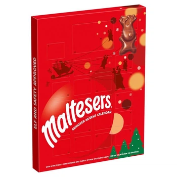 Адвент календар з шоколадними оленями Maltesers Reindeer Chocolate Christmas Advent Calendar 108г