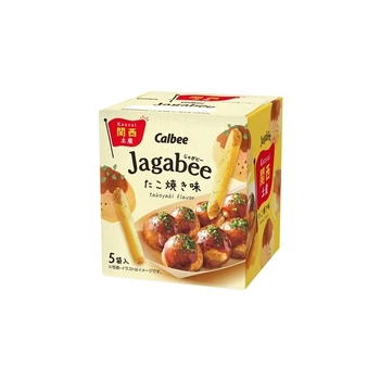 Японский снек Calbee Jagabee Potato Snack Kansai Takoyaki 75г