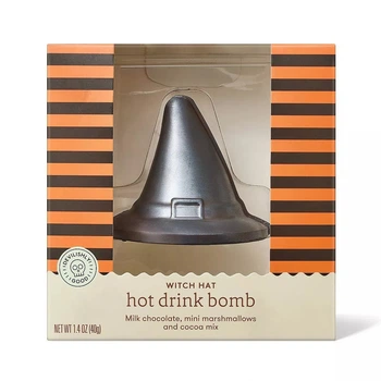 Шоколадна бомбочка з маршмеллоу Halloween Witches' Hat Hot Chocolate Bomb Капелюх Відьми 40г