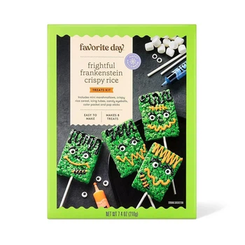 Набор для создания удовольствий Frightful Frankenstein Crispy Rice Treats Kit Halloween Франкенштейн 210г
