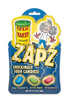 Кислі цукерки Toxic Waste Zapz Shockingly Sour Candies 60г