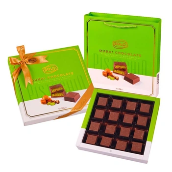Дубайський шоколад Bolci Dubai Chocolate Pistachio Kadayif у коробці 256г