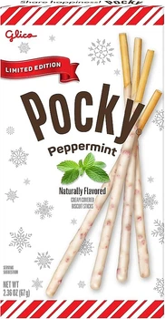Японские палочки Glico Pocky Peppermint Мятный шоколад 67г
