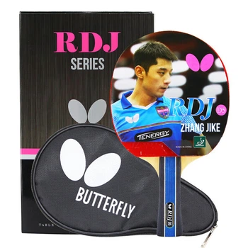 Ракетка для настольного тенниса BUTTERFLY D5 Fan Zhendong, одинарная (с чехлом), хват «перо», комбинированная (атакующая и защитная), двусторонняя, с обратным резиновым покрытием Aius.