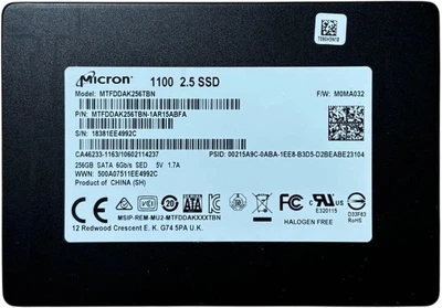 SSD диск Micron 1100 256GB 2.5" SATAIII TLC (MTFDDAK256TBN) (б/в)