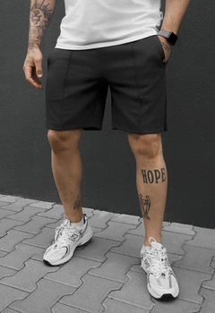 Трикотажные Шорты Мужские Staff Темно-серые Черные Спортивные Staff Sb Dark Gray & Black XXL (391346)