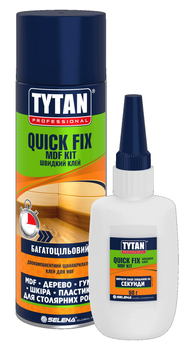 Двокомпонентний ціанакрілатний клей Tytan Quick Fix 200мл + 50мл