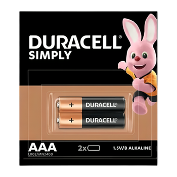 Батарейка Duracell AAA Simply LR03/MN2400 Black