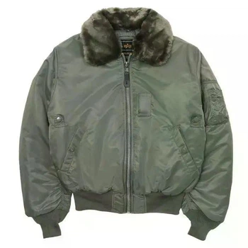 Бомбер Alpha Industries B-15 Flight Bomber Jacket M Olive MJB23010C1OM