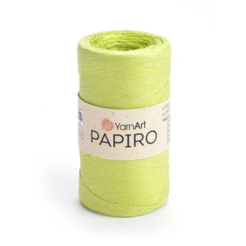 Рафія YarnArt Raffia Papiro 100г 130м яскраво-фісташкова №1327