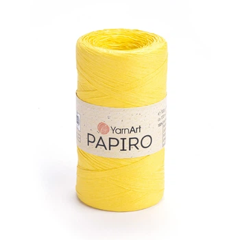 Рафія YarnArt Raffia Papiro 100г 130м жовта №1319