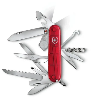 Швейцарський ніж Victorinox Huntsman Lite багатофункціональний для туристів і активного відпочинку з ліхтариком