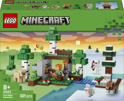 Конструктор LEGO Minecraft Пригода першої ночі 301 деталь (21593)