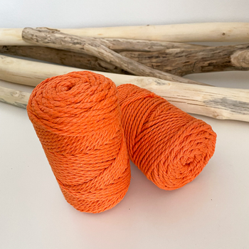 Шнур кручений YarnArt macrame rope 3мм гарбузовий 250г (№770)