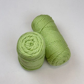 Шнур кручений YarnArt macrame rope 3мм фісташковий 250г (№755)