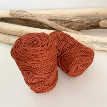 Шнур кручений YarnArt macrame rope 3мм теракот 250г (№785)