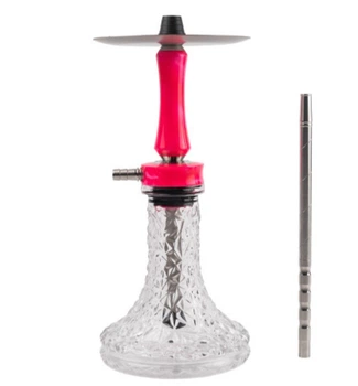 Компактный кальян Sky Hookah Pulsar Pink розовый с накладкой из эпоксидной смолы 34см на уплотнителе